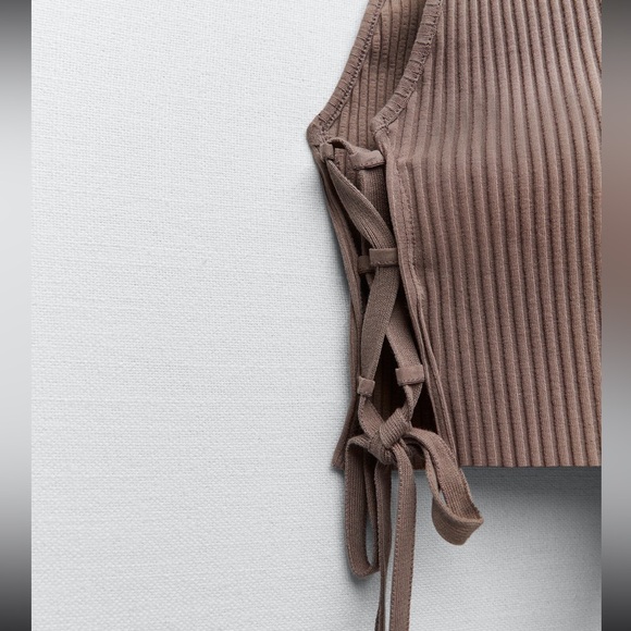 Zara Ribbed Crop Top - Picture 6 of 6
